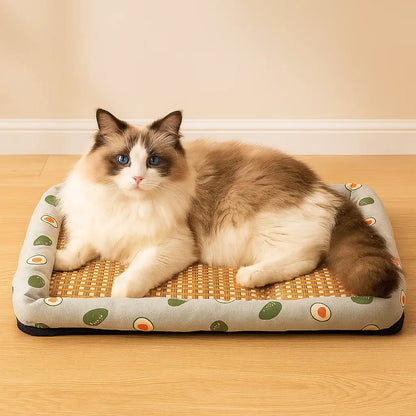 Kühlendes Katzenbett Sommer | Rutschfest & Stilvoll