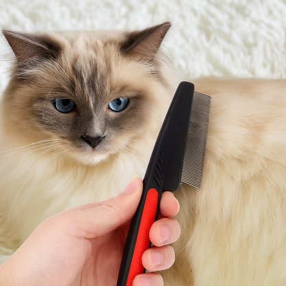 Flohkamm für Hunde & Katzen – Sanfte Fellpflege gegen Parasiten