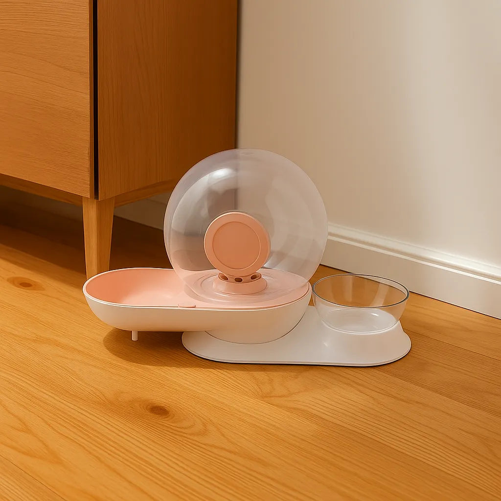 Trinkbrunnen Ohne Strom für Katzen & Hunde – Automatisch Frischwasser