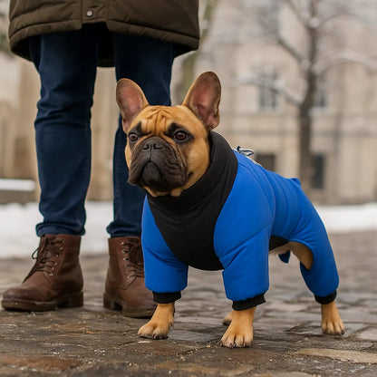 Winter Hundemantel mit Beinen & Kapuze – Wasserdicht, Winddicht, Reflektierend