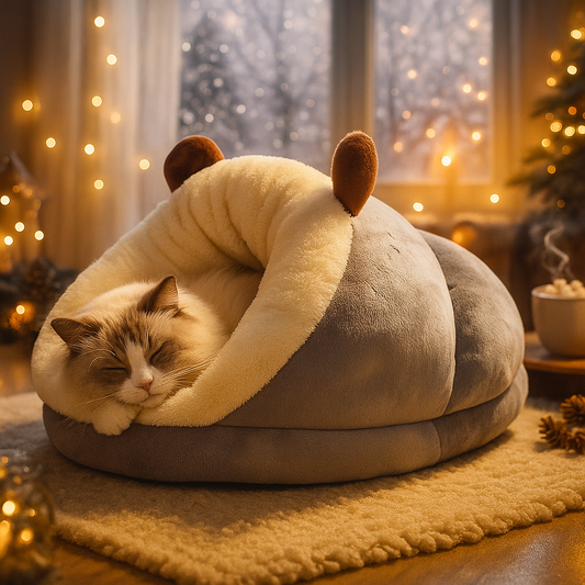 Hundebett Beruhigend & Gelenkschonend | Flauschiges Hundekissen für Hund & Katze