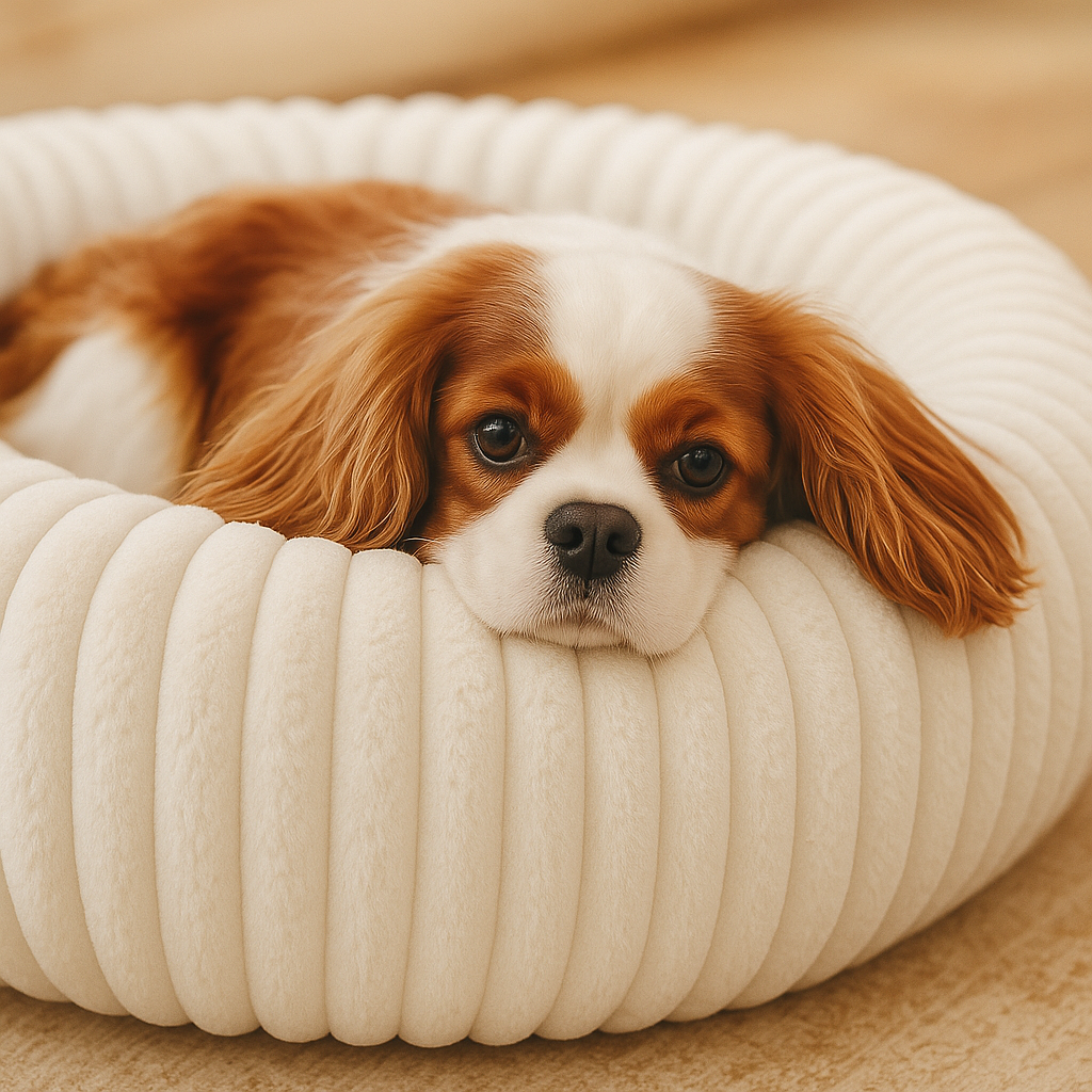 Hundebett Donut - Flauschiges Kuschelbett für kleine & große Hunde