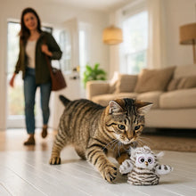 Interactive Cat Toy Owl with Sound | Bird Toy Hunting Instinct