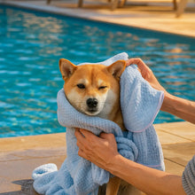 Dog Bathrobe Absorbent | Microfiber Drying Towel with Hood for Dogs