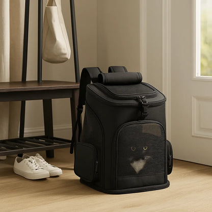 Katzenrucksack mit Sichtfenster – Transportrucksack