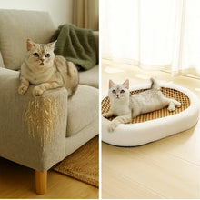 Cat bed with scratching area | 2-in-1 cuddly bed & scratching furniture