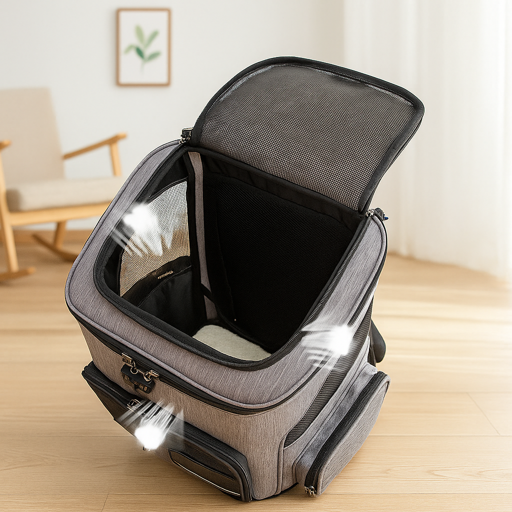 Katzenrucksack mit Sichtfenster – Transportrucksack