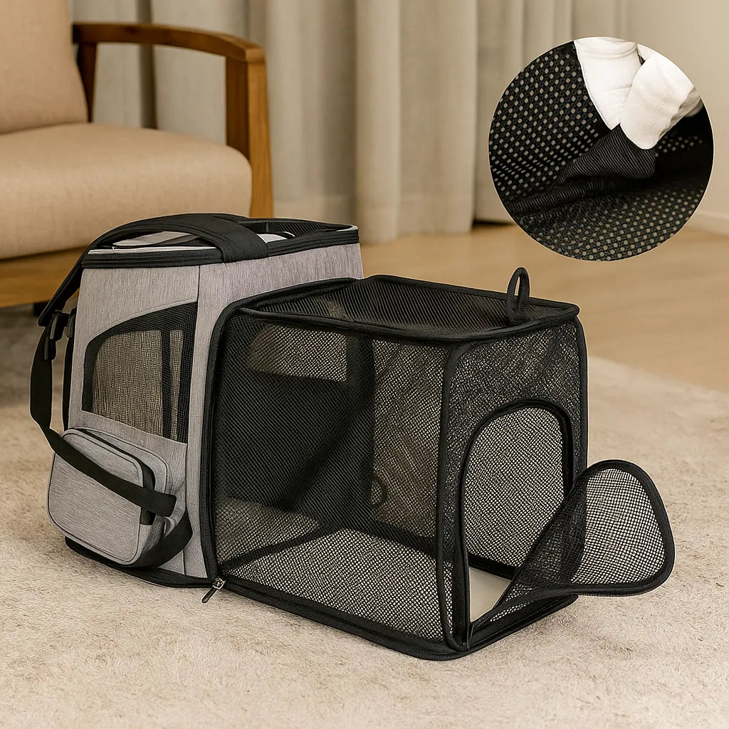 Katzenrucksack mit Sichtfenster – Transportrucksack
