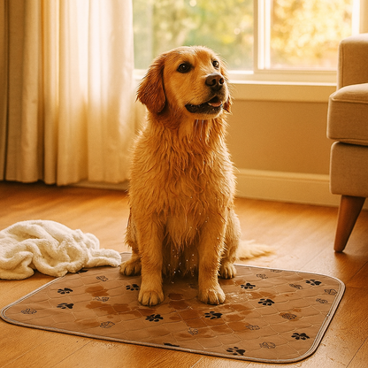Waschbare Hundepipi-Matte – Wiederverwendbar & saugstark | Welpenunterlage