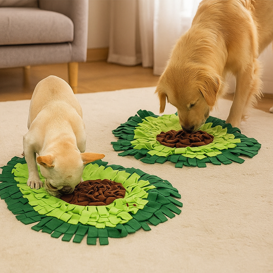 Schnüffelmatte Hund - Futtermatte zur Nasenarbeit & langsames Fressen