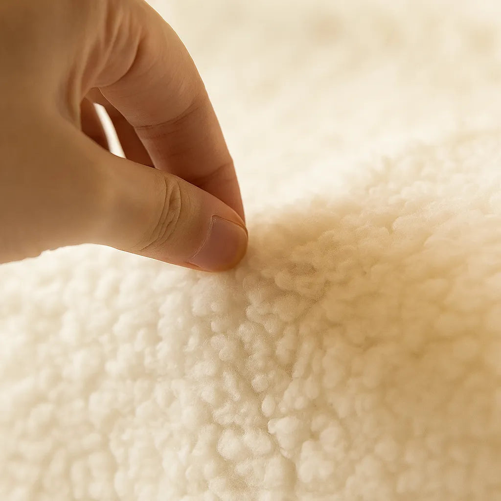 Plüsch Sofabezug Winter | Kuscheliger & rutschfester Couchschutz