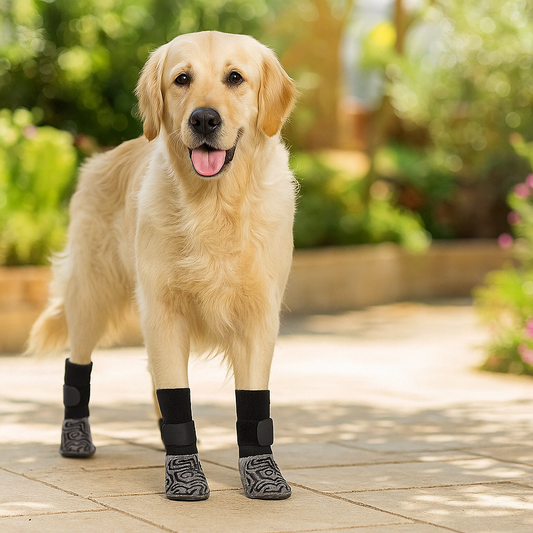 Hundesocken Anti-Rutsch - Wasserdichter Pfotenschutz für drinnen & draußen