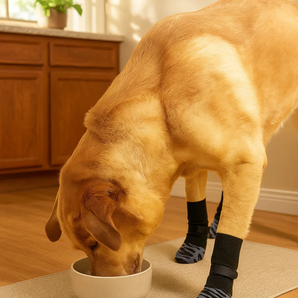 Hundesocken Anti-Rutsch - Wasserdichter Pfotenschutz für drinnen & draußen