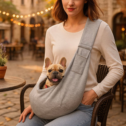 Tragetasche Baumwolle - Weich & sicher für Katzen & kleine Hunde