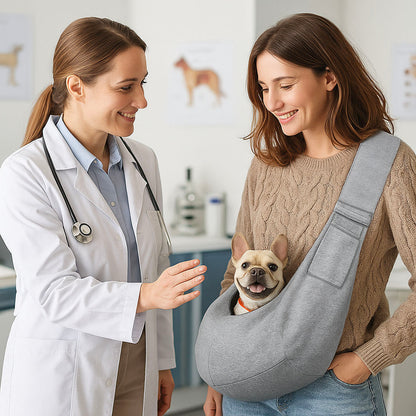 Tragetasche Baumwolle - Weich & sicher für Katzen & kleine Hunde