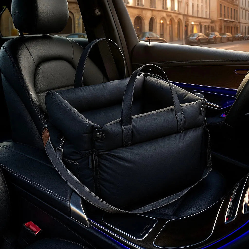 Hundeautositz & Reisebett - Sicherer & bequemer Transport für Hunde