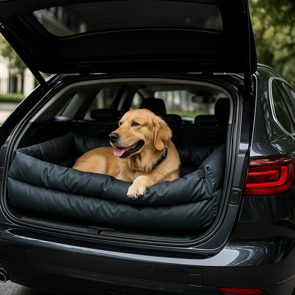 Deluxe Hundereisebett & Autositz – Extra groß für sicheren Transport