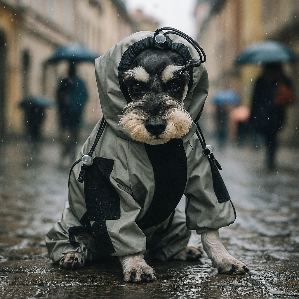 Wasserdichte Hundejacke – Reflektierender Regenmantel für Tag & Nacht