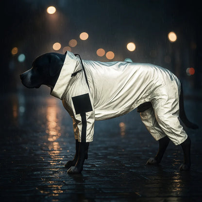 Wasserdichte Hundejacke – Reflektierender Regenmantel für Tag & Nacht