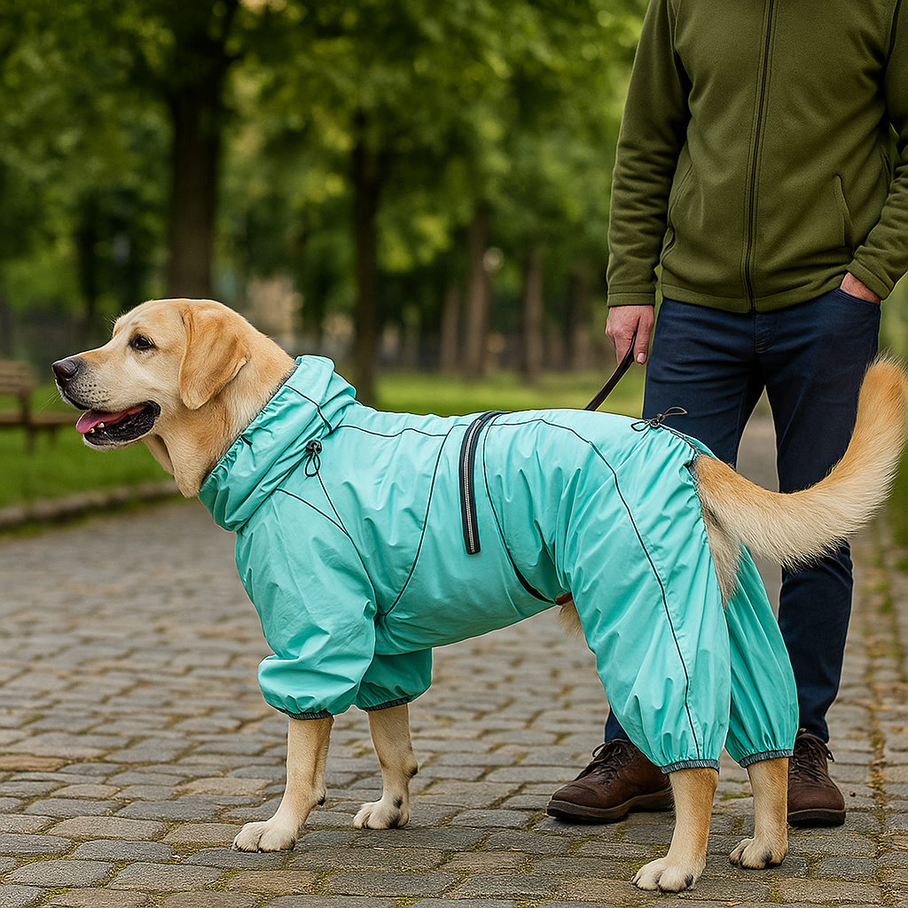 Wasserdichte Hundejacke warm & reflektierend – Winddicht & mit Vollschutz