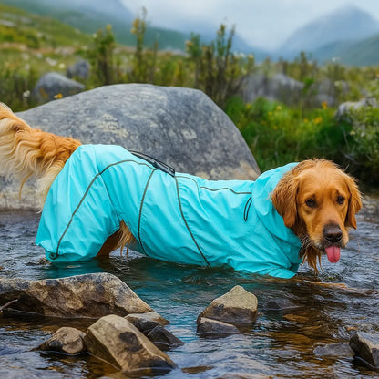 Wasserdichte Hundejacke warm & reflektierend – Winddicht & mit Vollschutz