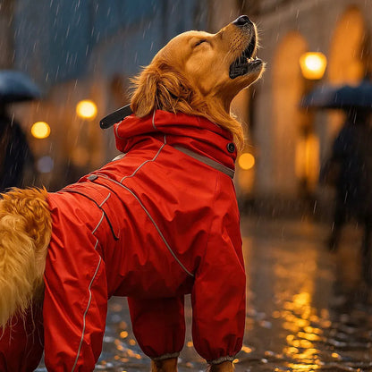 Wasserdichte Hundejacke warm & reflektierend – Winddicht & mit Vollschutz