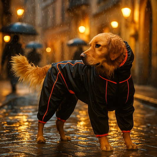 Wasserdichte Hundejacke warm & reflektierend – Winddicht & mit Vollschutz