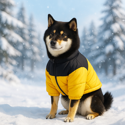 Hundejacke Winter - Wasserdichter Hundemantel mit Fleece-Futter