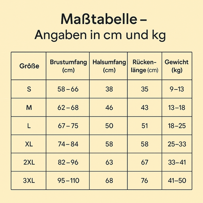 Winter Hundemantel | Wasserdicht & warm für mittelgroße & große Hunde