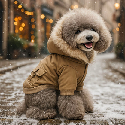 Warme Hundejacke mit Kapuze | Bequem & stilvoll für den Winter