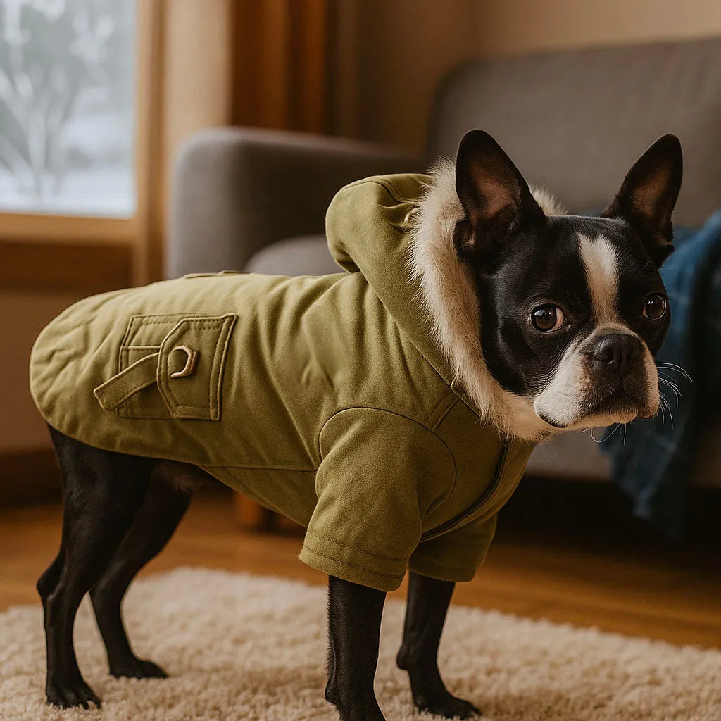 Warme Hundejacke mit Kapuze | Bequem & stilvoll für den Winter