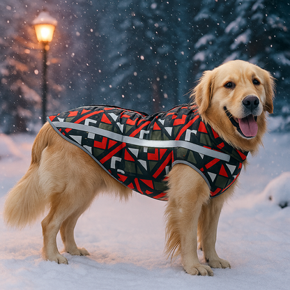 Hundejacke Winter | Wasserdicht, warm & reflektierend mit Bauchschutz