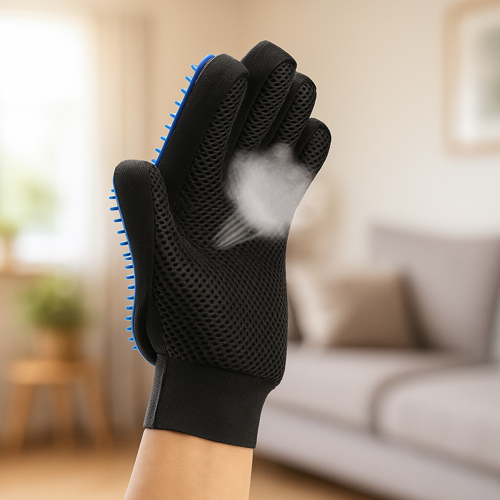 Fellpflegehandschuh | Losen Haaren Haarentferner & Massagehandschuh für Hund & Katze