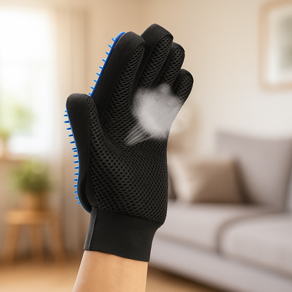 Fellpflegehandschuh | Losen Haaren Haarentferner & Massagehandschuh für Hund & Katze