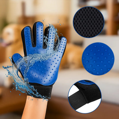 Fellpflegehandschuh | Losen Haaren Haarentferner & Massagehandschuh für Hund & Katze