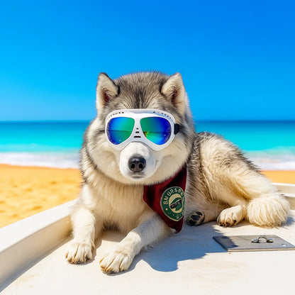 Hundeschutzbrille – Winddicht & mit UV-Schutz für kleine und mittelgroße Hunde