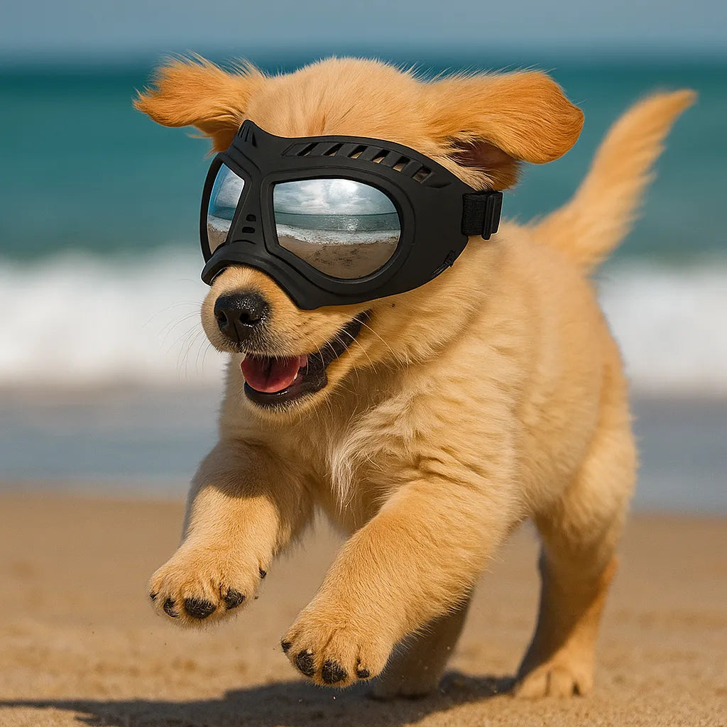 Hundeschutzbrille – Winddicht & mit UV-Schutz für kleine und mittelgroße Hunde