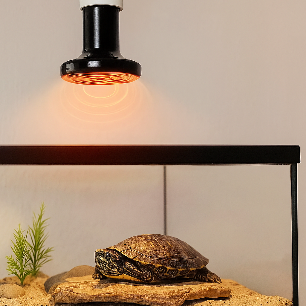 Dunkelstrahler Reptilien – Keramik-Heizlampe E27 (25W-100W)