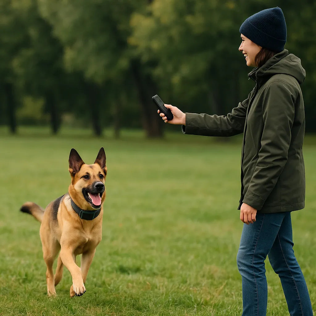 Hundetrainingshalsband | Ton, Vibration & Impuls | 800m