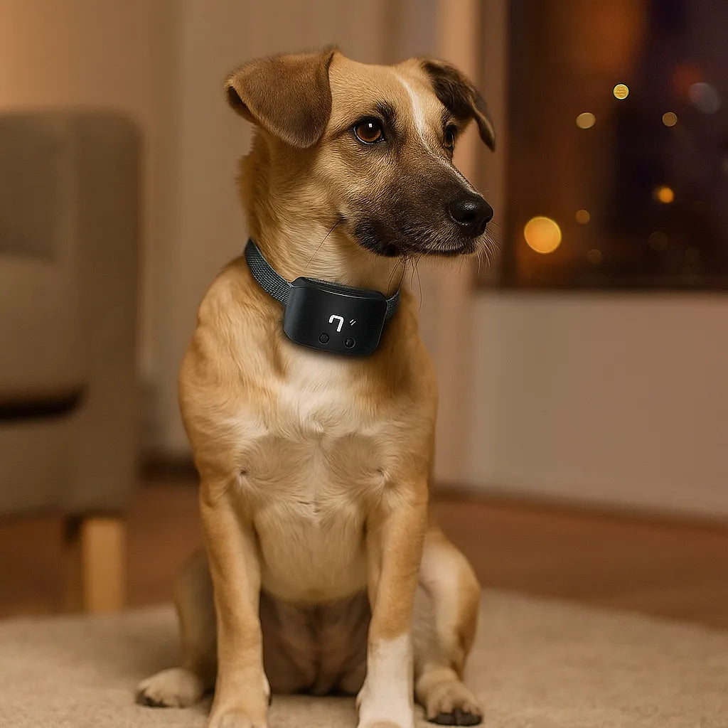 Antibellhalsband Hund | Vibration & Ton | Wasserdicht mit Akku