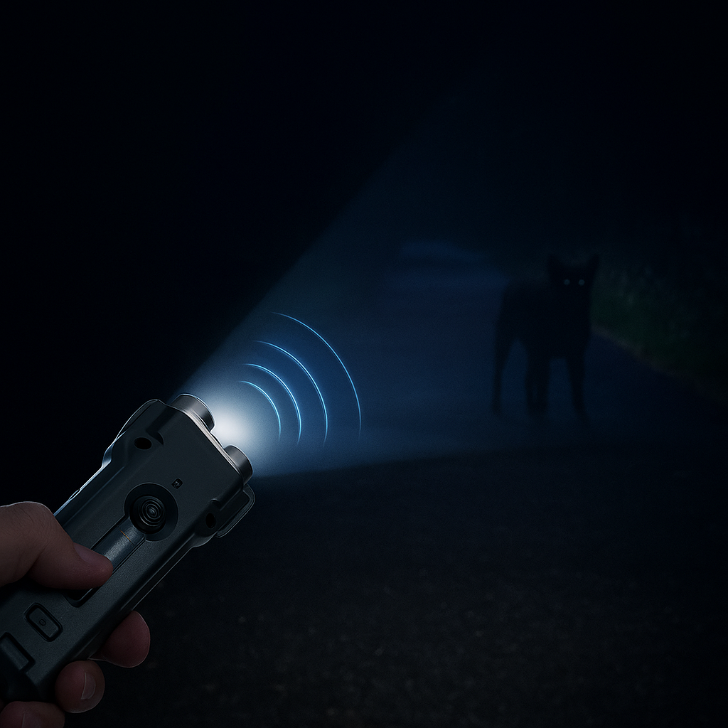 Hundeschreck Ultraschallgerät für unterwegs | Schützt beim Joggen, Spazieren & Reisen