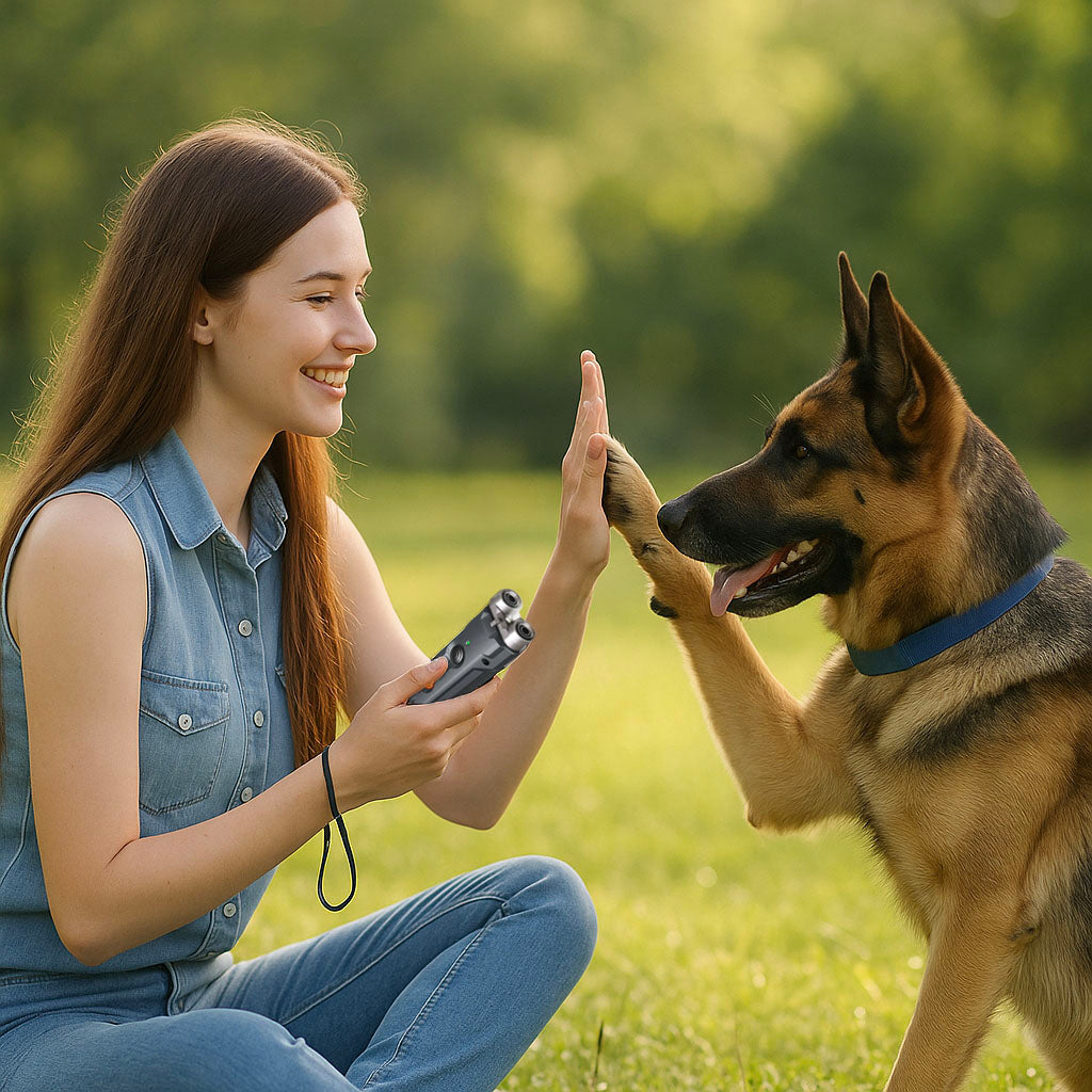 Hundeschreck Ultraschallgerät für unterwegs | Schützt beim Joggen, Spazieren & Reisen