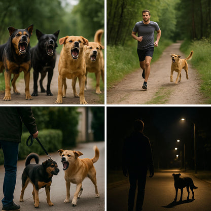 Hundeschreck Ultraschallgerät für unterwegs | Schützt beim Joggen, Spazieren & Reisen