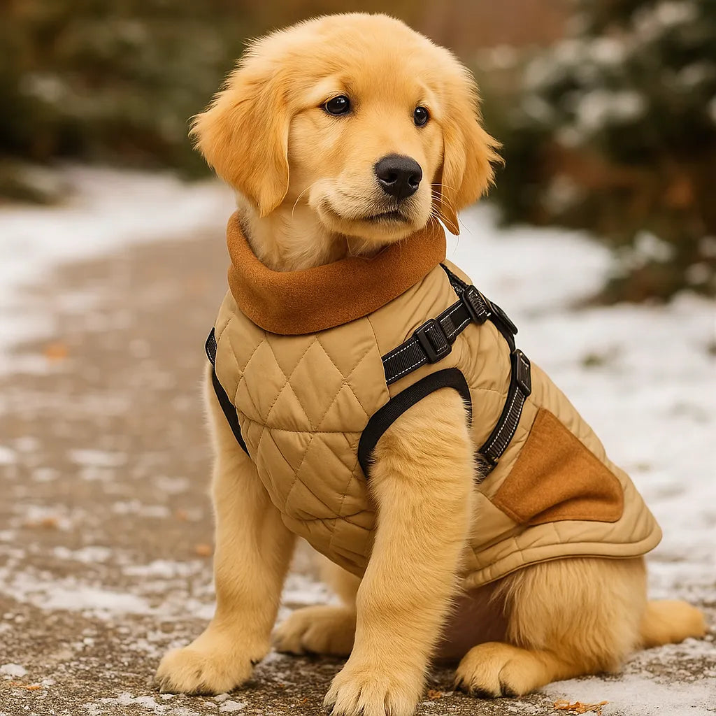 Winter Hundemantel – Wasserdicht, warm & bequem mit verstellbarem Gurt