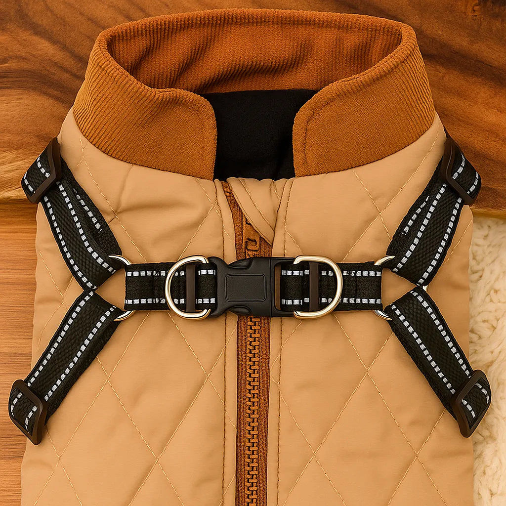 Winter Hundemantel – Wasserdicht, warm & bequem mit verstellbarem Gurt