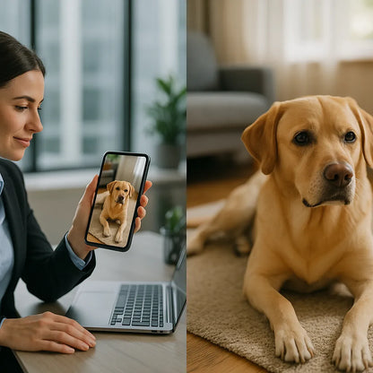 Überwachungskamera für Hunde & Katzen – HD-Video, Nachtsicht & Zwei-Wege-Audio
