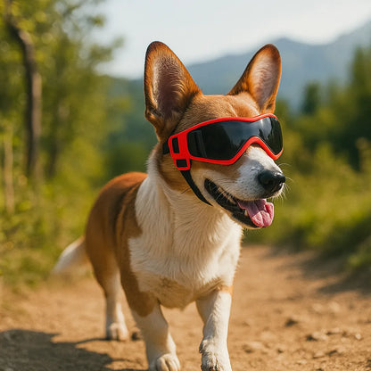 Schutzbrille für Hunde mit UV-Schutz – Gegen Sonne, Wind & Staub