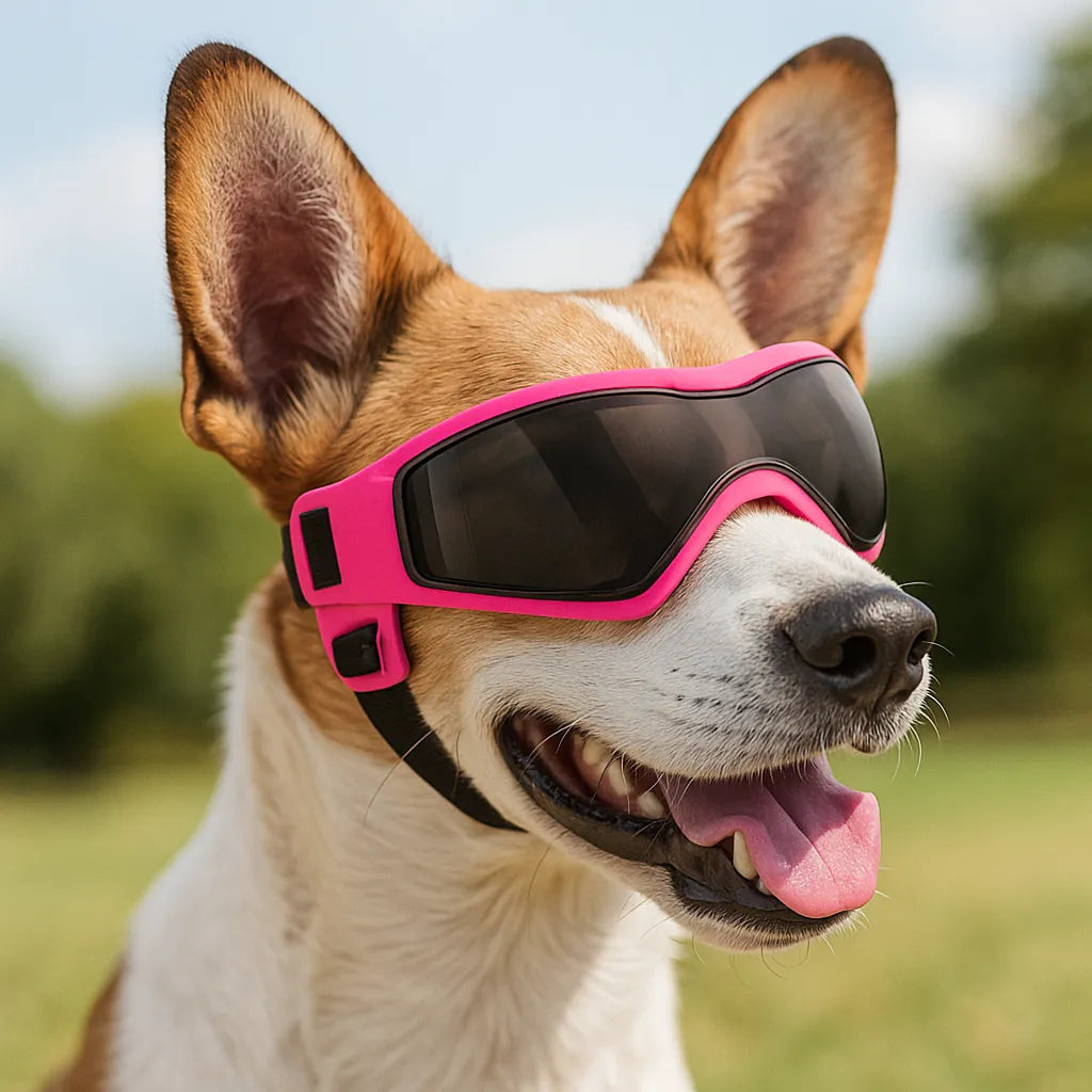 Schutzbrille für Hunde mit UV-Schutz – Gegen Sonne, Wind & Staub
