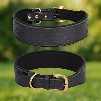 Leder Hundehalsband | Robust & verstellbar für große Hunde