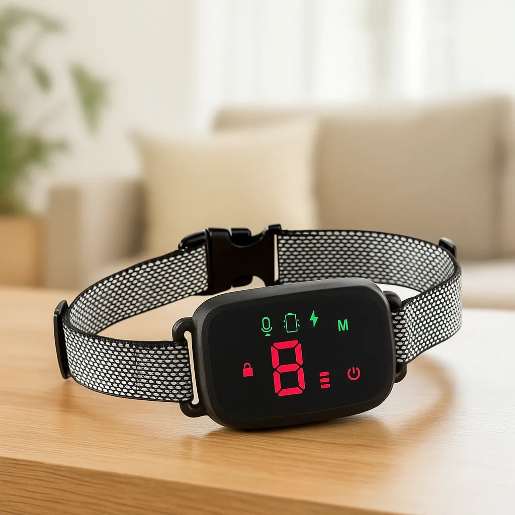 Antibellhalsband mit Ton & Vibration – Sanftes, automatisches Halsband gegen Bellen